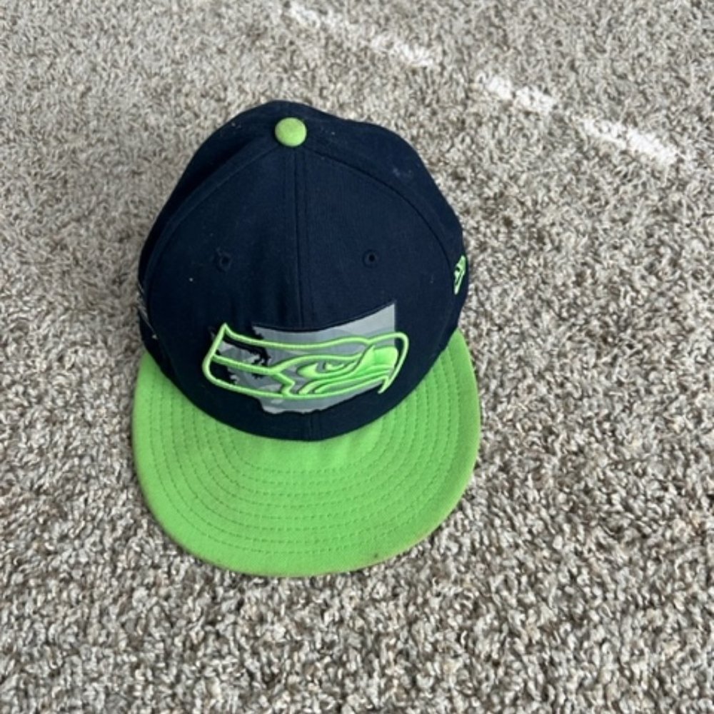 59 Fifty Seattle Seahawks Hat Mens Size 7 1/8